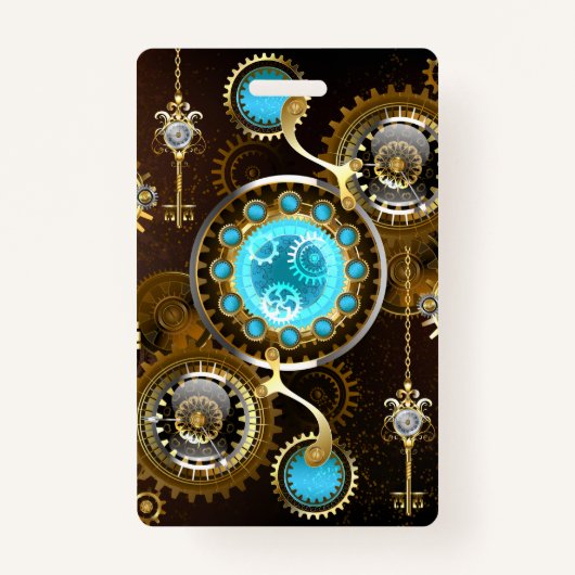 Badge Steampunk Rusty Background (Devant)