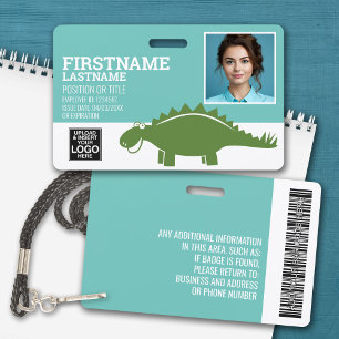 Badge Stegasaurus Pédiatre Employé de garderie Photo