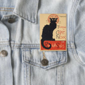 Badge Steinlen Art nouveau Chat noir chic Impression vin (Insitu)
