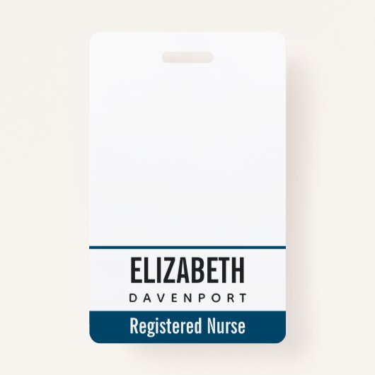 Badge Stéthoscope de soins infirmiers gris simple (Devant)