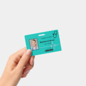 Badge Stethoscope Heartbeat ID photo Médicale (Handheld)