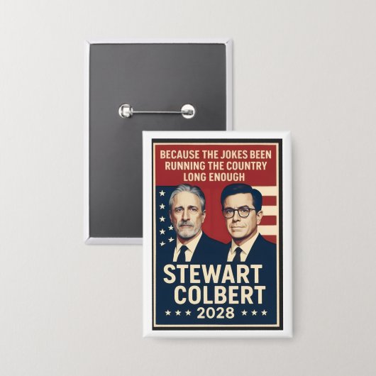 Badge Stewart/Colbert 2028 (Recto/Verso)