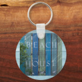 Badge-strandhuis Sleutelhanger (Voorkant)