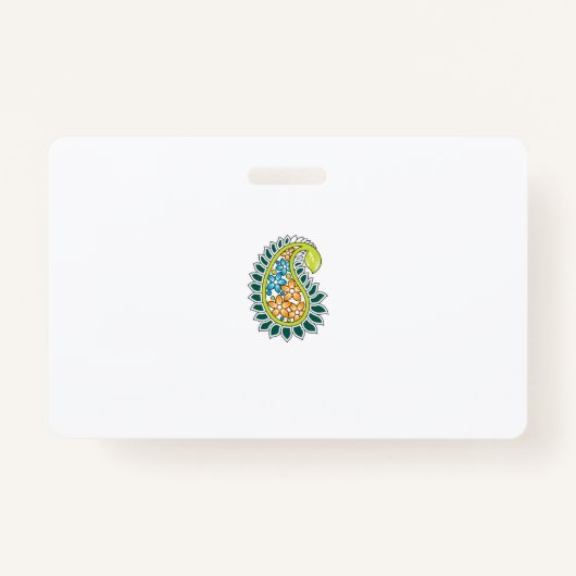 Badge Style Décoratif, Vert Bleu Foncé, Bataille (Devant)