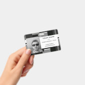 Badge Style Mondrian gris Abstrait moderne géométrique c (Manuel / portable)