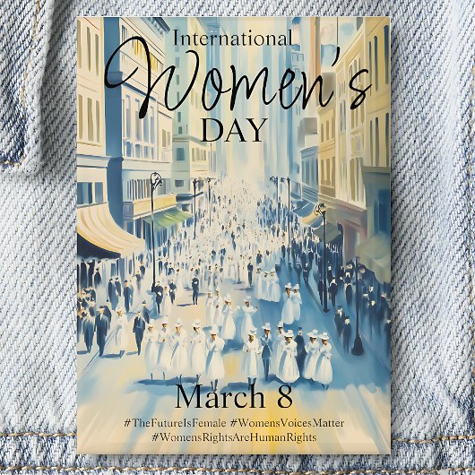 Badge Suffergette de la Journée internationale de la fem