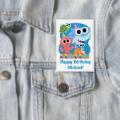 Badge Super simple | Finny Shark Confetti Anniversaire (Insitu)