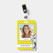 Badge Superbe ID d'entreprise Dane Facile Tipp (Avant avec clip)