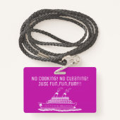 Badge Support de clé de cabine de grand luxe de cabine (Derrière avec lanière)