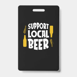 Badge Support de la bière locale