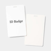 Badge Supprimer ce texte et ajouter votre propre concept (Avant & arrière)