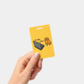 Badge Sur Mon Ordinateur Drôle Mème De Chat Orange (Manuel / portable)