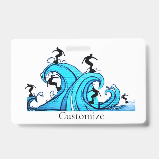 Badge Surfeurs Partout Thunder_Cove (Avant)