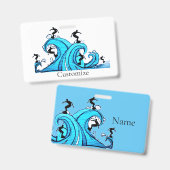 Badge Surfeurs Partout Thunder_Cove (Avant & arrière)