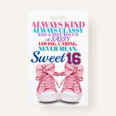 Badge Sweet 16 - Voir retour (Devant)