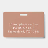 Badge Symbole de Caduceus | Copper Médicale Hospital - I (Back)