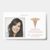 Badge Symbole de Caduceus | Copper Médicale Hospital - I (Front)