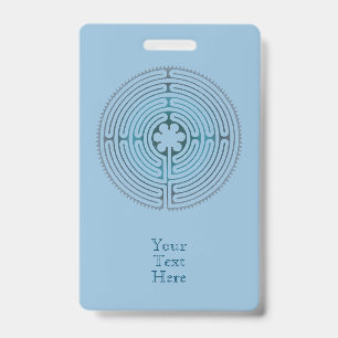 Badge Symbole de géométrie sacrée - Labyrinthe de Chartr