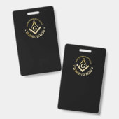 Badge symbole de la franc-maçonnerie (Avant & arrière)