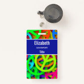 Badge SYMBOLE DE LA PAIX Motif Super 60 VIBE (Front with Retractable)