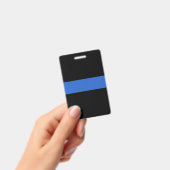 Badge Symbole de solidarité de la police sur le drapeau  (Handheld)