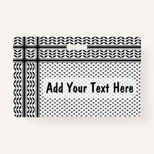 Badge Symbole Keffiyeh de la Palestine Motif de résistan