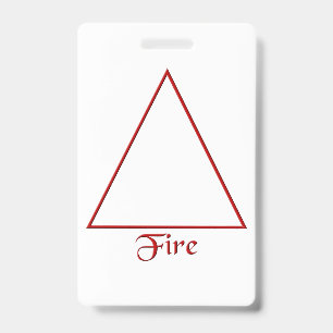 Badge Symbole païen d'élément du feu de Falln