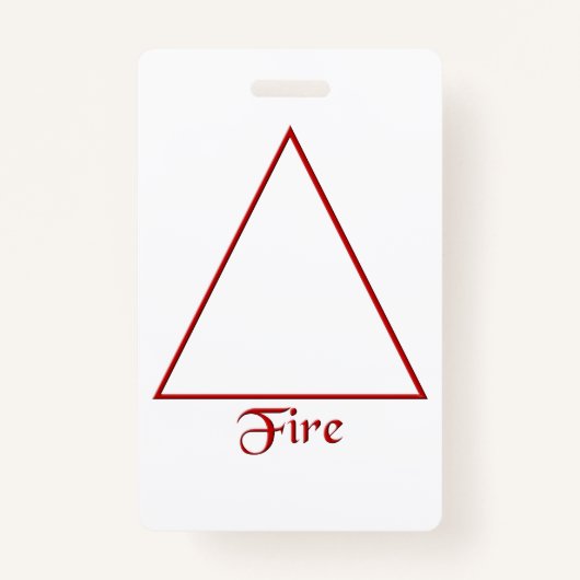 Badge Symbole païen d'élément du feu de Falln (Devant)