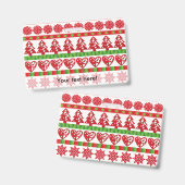 Badge symboles de Noël (Avant & arrière)