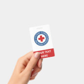 Badge Système immunitaire compromis Croix Rouge Bleu (Manuel / portable)