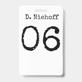 Badge (T6) Carte d'identité de Dante Niehoff Vlogs