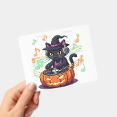 Badge T-Shirt Oversized Halloween chat Dj (Manuel / portable)