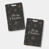 Badge Tag-Merry Christmas (Avant & arrière)