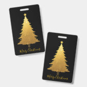 Badge Tag-Merry Christmas (Avant & arrière)