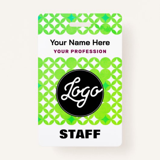 Badge Tag Nom professionnel (Devant)