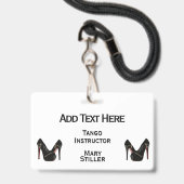Badge Talons double face (Arrière avec lanière)