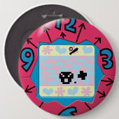Badge Tamagotchi. (Devant & derrière)