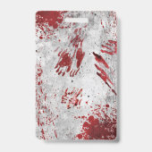 Badge Tanière de sang Zombie Apocalypse personnalisée (Arrière)