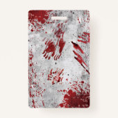 Badge Tanière de sang Zombie Apocalypse personnalisée (Dos)