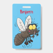 Badge Taon drôle insecte dessin animé (Arrière)