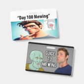 Badge Targeta Mewing (Avant & arrière)