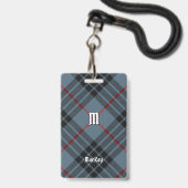 Badge Tartan bleu du clan MacKay (Avant avec lanière)
