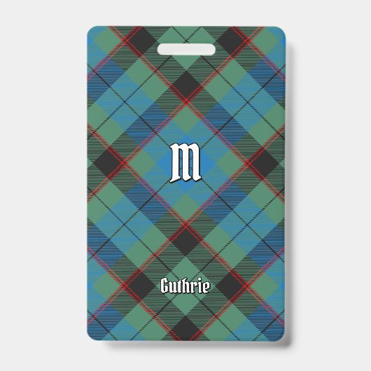 Badge Tartan Clan Guthrie (Avant)