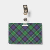 Badge Tartan Clan Leslie Snappy (Arrière avec clip)