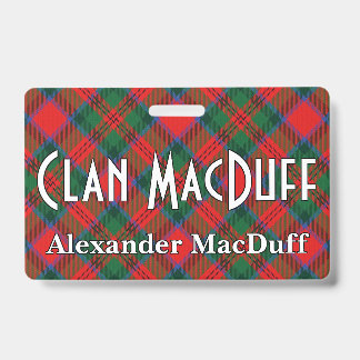 Badge Tartan Clan MacDuff Snappy