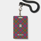 Badge Tartan Clan MacGowan (Avant avec lanière)