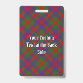 Badge Tartan Clan MacGowan (Arrière)