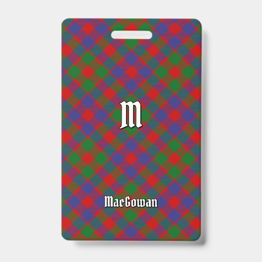 Badge Tartan Clan MacGowan (Avant)