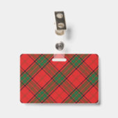 Badge Tartan Clan Maxwell Snappy (Arrière avec clip)