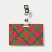 Badge Tartan Clan Sinclair Snappy (Arrière avec clip)